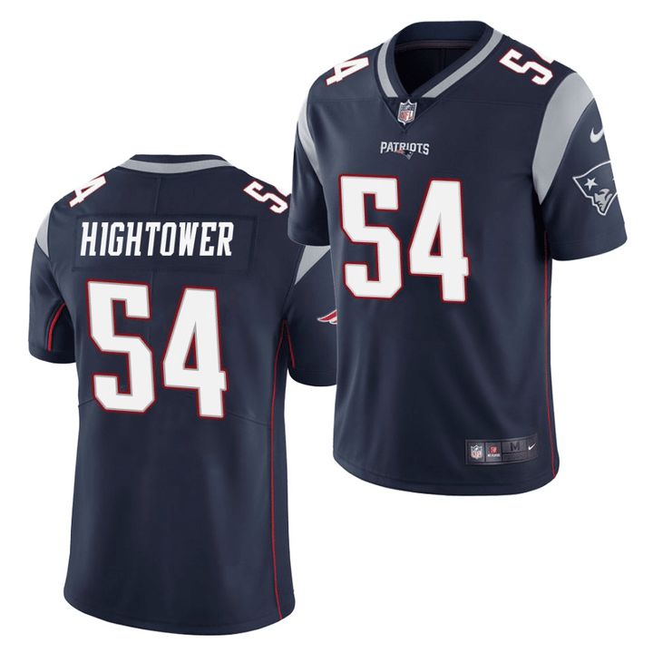 Men New England Patriots #54 Hightower Nike Navy Vapor Limited NFL Jersey